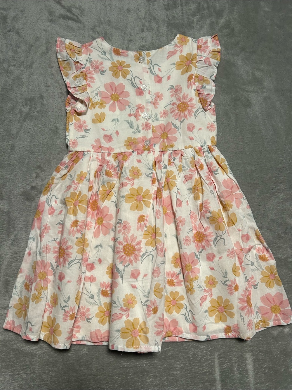 Catherine Malandrino Girls Dress 3T Floral Ruffle - Picture 2 of 8